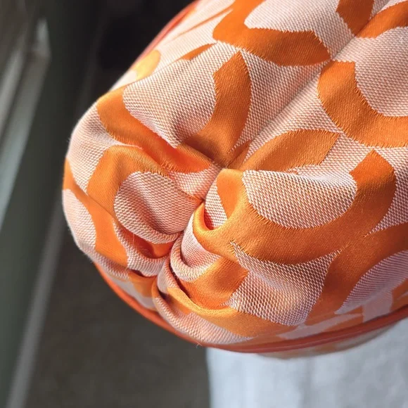 Coach Poppy Op Art Nwot Vibrant Orange Tote with Pink Highlights NWOT - Picture 12 of 17